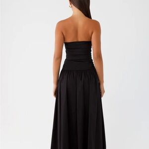 Carmel Maxi dress pepper mayo strapless
